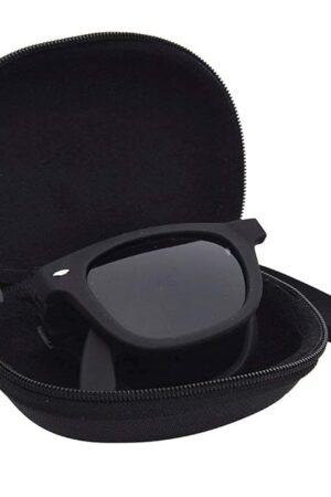 USJONES Polarized Modern Black Square Foldable Sunglasses with Case