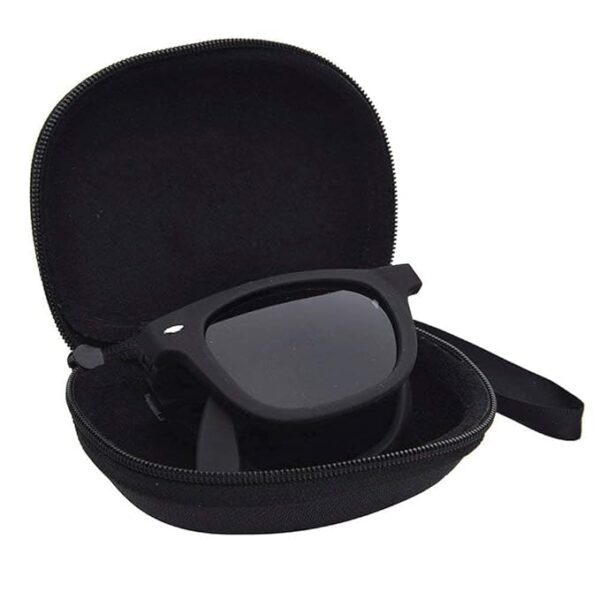 USJONES Polarized Modern Black Square Foldable Sunglasses with Case