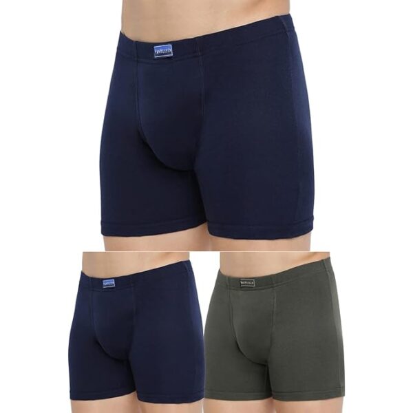 Van Heusen Men Boxer Briefs - 100% Combed Cotton - Pack of 2 - Anti Bacterial, Colour Fresh, Moisture Wicking