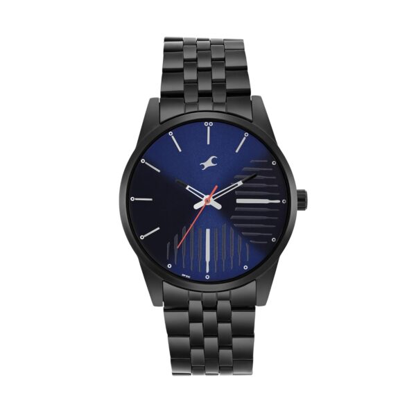 Fastrack Analog Blue Dial Men's Casual Stainless Steel Watch