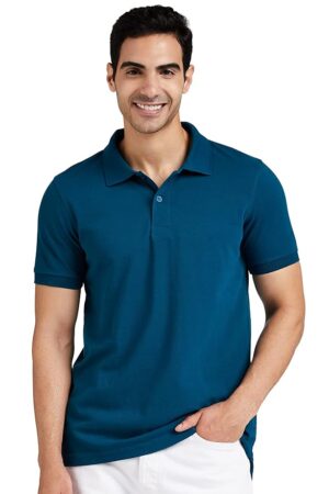 Amazon Brand - Symbol Men's Solid Cotton Rich Polo T Shirt | Collar Tshirts | Half Sleeves | Plain-Regular Fit (Available in Plus Size and Combo Pack of 2)