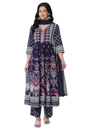 BIBA Womens Kurta, Bottom, Dupatta