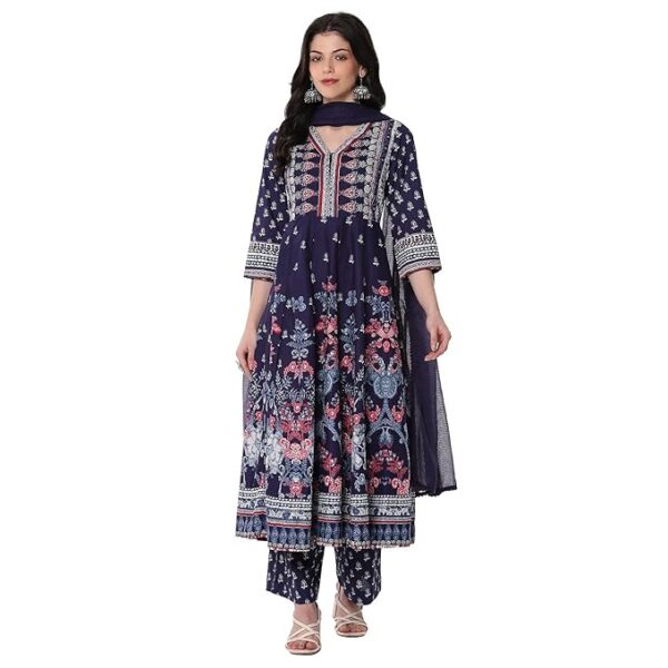 BIBA Womens Kurta, Bottom, Dupatta