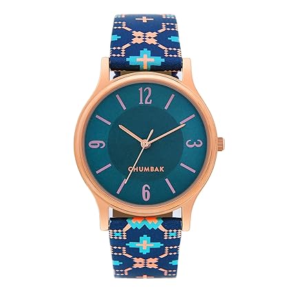 TEAL BY CHUMBAK Round Dial Analog Hand Watch for Women, Gifts for Women/Girls/Ladies, Stylish Fashion Watch for Casual/Work
